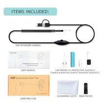 내시경 카메라 In Ohr Reinigung Endoskop USB Visuelle Löffel 5 5mm 0 3 MP 안드로이드 PC pick Otoskop werkzeug 1, 화이트