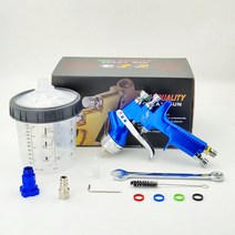 도색 부스 도장 스프레이 전문 자동차 페인트 도구 TT 건 MM 노즐 600cc PPS 컵 분무기 얼굴, [05] 1.8MM MIXING CUP