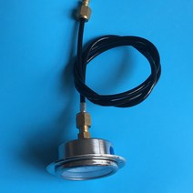 히트펌프 자가 수리 교체 고압 호스 1m 길이의 스테인레스 R410a 게이지 0 ~ 400psi 흡입 및 온도 모니터, 한개옵션0