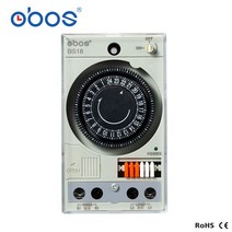 TB118 AC100V ~ 240V din 레일 48 시간 on/off 타이머 최소 설정 장치 30 분 기계식 스위치, 한개옵션0