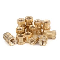 10/20/50PCS M3 M4 M5 M6 M8 황동 인서트 너트 사출 성형 구리 임베디드 널링 나사 삽입, 24 M6X8X10-10pcs