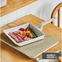 [모던하우스 창원점]인덕션겸용)블랑 세라믹코팅 사각팬21*24_CK0222012, 21*24