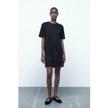 독일 자라 ZARA 인조 스웨이드 드레스 - 블랙 100931