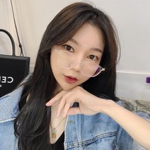 국산 투명테 블루라이트차단 자외선차단 뿔테 안경