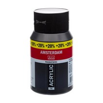 아트박스/한가람문구 암스테르담 아크릴 물감 735 OXIDE BLACK (600ml)