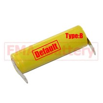 니켈 카드뮴 AA 충전식 배터리 1.2V 900mAh 14x49mm 2 개