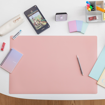 망고보드 실리콘가죽 데스크매트, 스카이블루