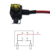 듀얼휴즈홀더 DIY용 신형퓨즈 단자 휴즈박스배선
