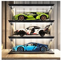 레고 테크닉 미니카 정리 LED 진열장 진열대 투명 아크릴 케이스 전시 블랙 1층