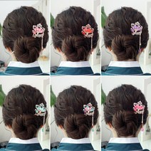 살롱드메리 나래 한복비녀 뒷꽂이 뒤꽂이 올림머리비녀 한복장신구