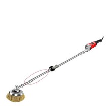 바닥연삭기 콘크리트 연마기 녹제거기 면처리 샌딩기, 9단계 속도 조절 / 5개 소형  브러시, 1개