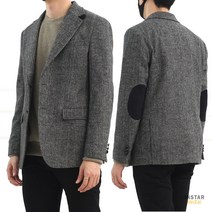 남자 가을 겨울 클래식 헤링본 울 자켓 남성 모직 단정 슬림핏 체크 콤비 고급 마이 재킷