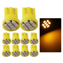 555 T10 W5W 2825 AC/DC 6V 6.3V DC 12V 24V 아케이드 핀볼 기계용 Led 전구 트럭 자동차 바이크 오토바이, 02 DC 12V, 05 YELLOW