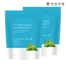 에리스리톨 눈꽃 스테비아 1kg 2봉 설탕대체, 에리스리톨 스테비아 1kg 2봉