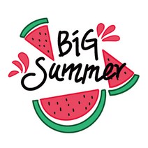 수박BigSummer 전사지 열접착식 티셔츠 에코백 의류 패치 필름
