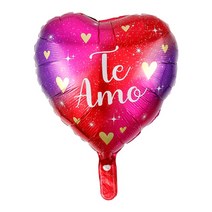 지구본 5/10pcs 18inch TE AMO Spanish 나는 호일 풍선 하트 모양 헬륨 에어 글로브 발렌타인 데이 웨딩 장, 02 style2_01 5pcs_01 18 인치