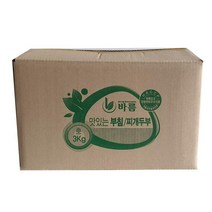 콩이고소한두부(찌개부침겸용) 3KG x 4입 푸름원 BOX, 4개, 3000g