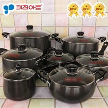 키친아트 까망 경질 냄비 모음/양수/편수/전골/곰솥, 05.키친아트 양수냄비 20cm, 05.키친아트 양수냄비 20cm