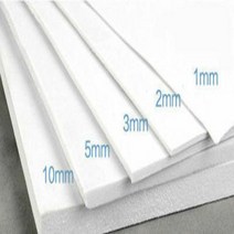 폼보드 포맥스판 압축스티로폼 우드락커터기 두께 폼 시트 사운드 흡수 소음 공예 수제 모델 제작 재료, White+Thick 1mm 35x50cm, White+Thick 1mm 35x50cm