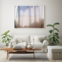 유홍아트 가로형 창문 바다 햇살 풍경 사진 그림 액자 프레임 3호 (8554501), 8.바다현대창문