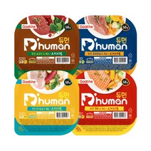 듀먼 오리지널 영양특식 50g x 4종세트 (냉동), 1세트, 닭가슴살 + 채소 혼합맛, 연어 + 채소 혼합맛, 오리안심 + 채소 혼합맛, 소고기 + 채소 혼합맛