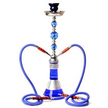 Hookah Set Shisha Water Pipe 2 Hoses Party Supply for Man Time 흡연 액세서리 Narguile Complete, 01 A