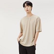 체이스컬트 남성 세미 오버핏 밑단 포인트 반팔 티셔츠-ABRK5822D0X