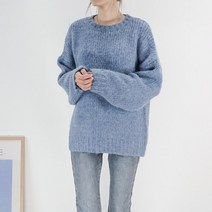 여성용 하찌 보카시 니트