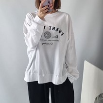 루즈핏 긴팔 맨투맨 티셔츠