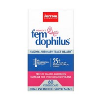 자로우 포뮬러스 Jarrow Formulas 여성 우먼즈 유산균 펨 도피러스 Fem Dophilus 1billian 10억 CFU 60정 베지캡슐 재로우 포뮬러스 여성 우먼즈 유산균 펨 도피러스 10억 CFU 60정 베지캡슐