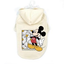 프렌치불독옷 디즈니 귀여운 애완견 개 옷 미키 따뜻한 후드 Drawstring 프랑스어 치와와 작은 중형 대형, 09 9_06 XXL