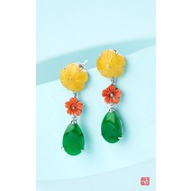 [나스첸카] 애교 삼작 _ 비취 귀걸이