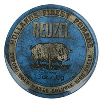 reuzel 스트롱 홀드 블루 포마드 하이 샤인 1.2oz(35g) 헤어 왁스 1.2oz(35g) x1