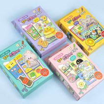 종이스퀴시 만들기 4개 세트(랜덤발송) 초등 유아 어린이 만들기 집콕놀이, 종이스퀴시 만들기 4개 세트