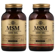 솔가 MSM (유황) 1000 mg 120 정, 120정, 2개