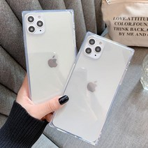 나인테크 사각 투명 스퀘어 무지 케이스 아이폰13 아이폰12 미니 프로 프로맥스