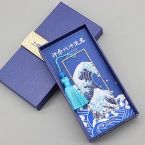 액막이 명태 관우 뱁새 인형 빈티지 금속 책갈피 호쿠사이 큰 파도 떨어져 카나가와 사진, 쇼로
