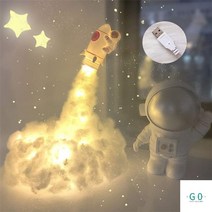 우주 비행사 아이방 꾸미기 홈 카페 펜션 발레 장식 악세사리 예술품 달 모양, USB Charging