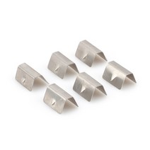 6pcs Heko G3 SNED 용 스테인레스 스틸 고정 클립 바람 비 디플렉터 채널 12pcs 자동차 액세서리 YC101529-SL, 02 6PCS