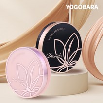 요고바라 피오리다 에센스 커버 쿠션팩트 콜라겐 자외선차단, 1+1(블랙+핑크)