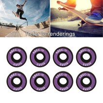 롤러 스케이트 보드 Longboard 모터 갑판에 대 한 8Pcs 608RS ABEC-11 스틸 베어링 22mm 교체 부품, [01] Purple, 01 Purple