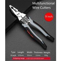 679 인치 다기능 범용 대각선 펜치 바늘 코 하드웨어 도구 와이어 커터 전기 기사, [03] 7 inch Wire cutter