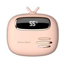 화장실 원룸 온풍기 2-in-1 겨울 미니 소형 휴대용 Usb 벨벳 손 따뜻하게 모바일 보조배터리 밧데리 밧데리, 03 Pink_02 10000M