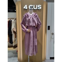 [4CUS]포커스 (3FS2A7OP0006) 무지 플리츠 쉬폰 원피스