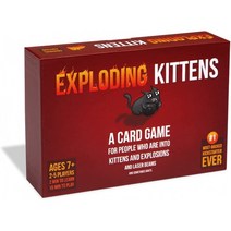 Exploding Kittens - 러시안 룰렛 카드 게임 가족 친화적인 쉬운 파티 게임 - 성인 청소년 및 어린이를, 단일옵션