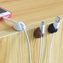 디엠몰 USB 핸드폰 줄 전선 고정 클립 케이블 홀더 6P, B타입