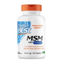 MSM 위드 옵티MSM 1500 mg 120 타블렛, 1개, 120정