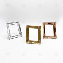 빈티지 미니어쳐 납골당 사진 액자 프레임 돌하우스 인형의 집 꾸미기 쥬얼리 촬영 인테리어 소품 소품 골드 1P