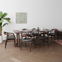 헤리티지월넛 C형 식탁/테이블 세트 1800, 없음