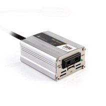 캠핑 자동차 인버터 200W 전원 12V 220V 110v 변환기 자동 충전기 어댑터 수정 사인파 EU 미국 JP 소켓, 12V 220V (Silver)